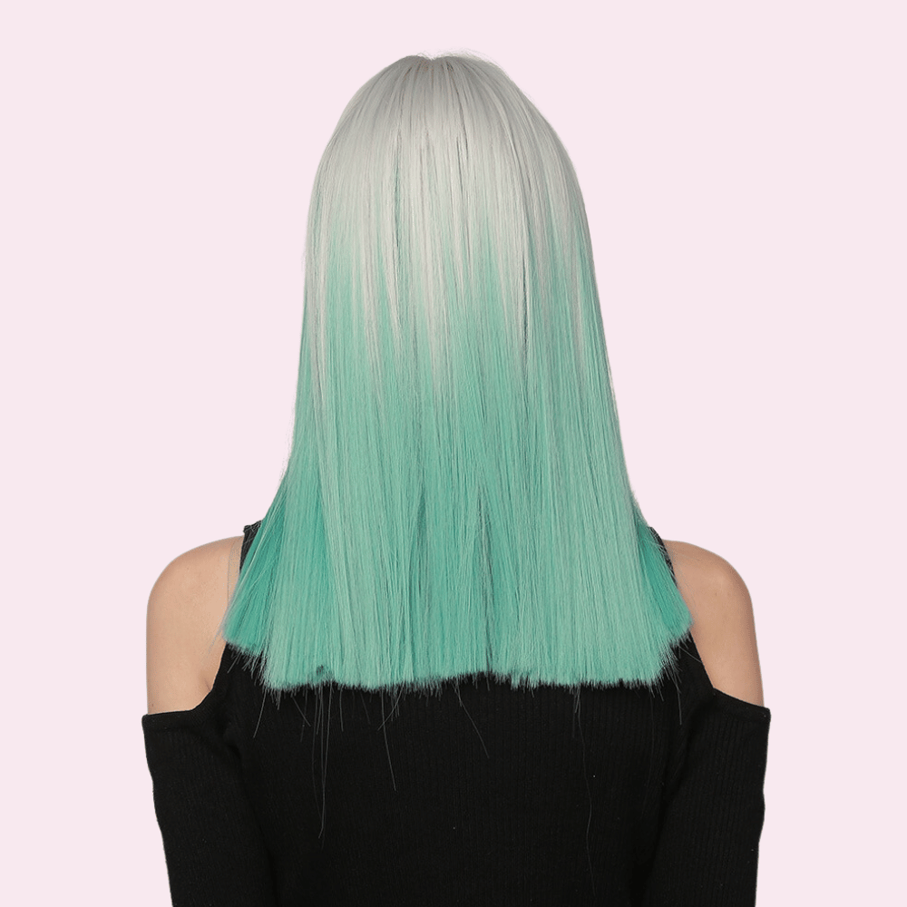 Fawn |  Blonde to Teal Ombre Wig