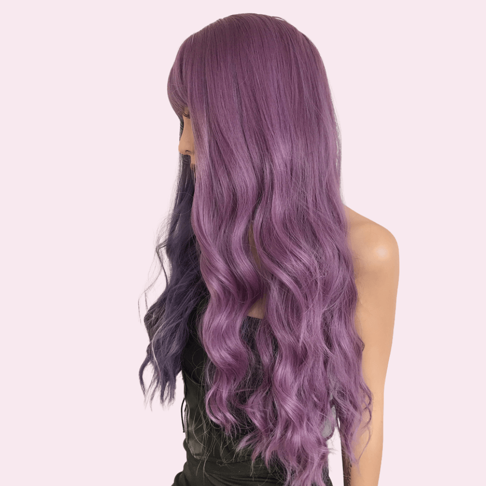 Trixie | Long Two Toned Purple Wig with Bangs