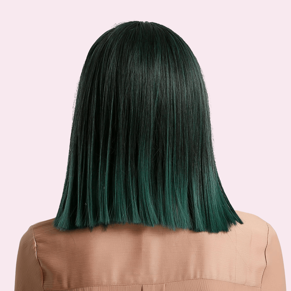 Coco | Green Wig Bob with Bangs