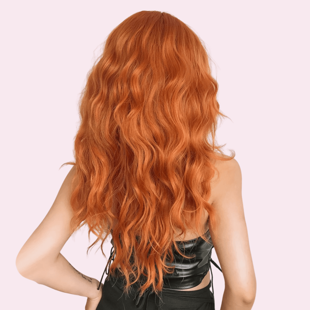 Samantha | Wavy Long Orange Wig