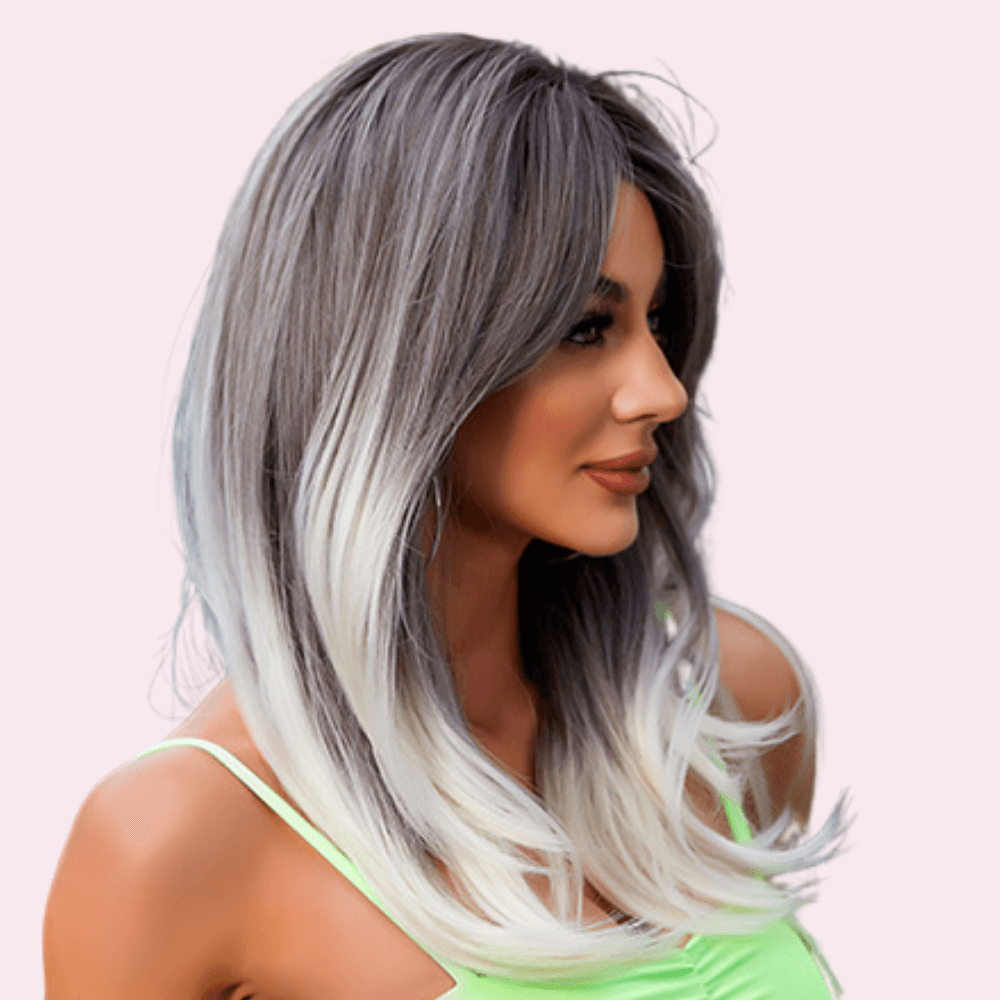 Alexis | Ombre Grey to White Wig