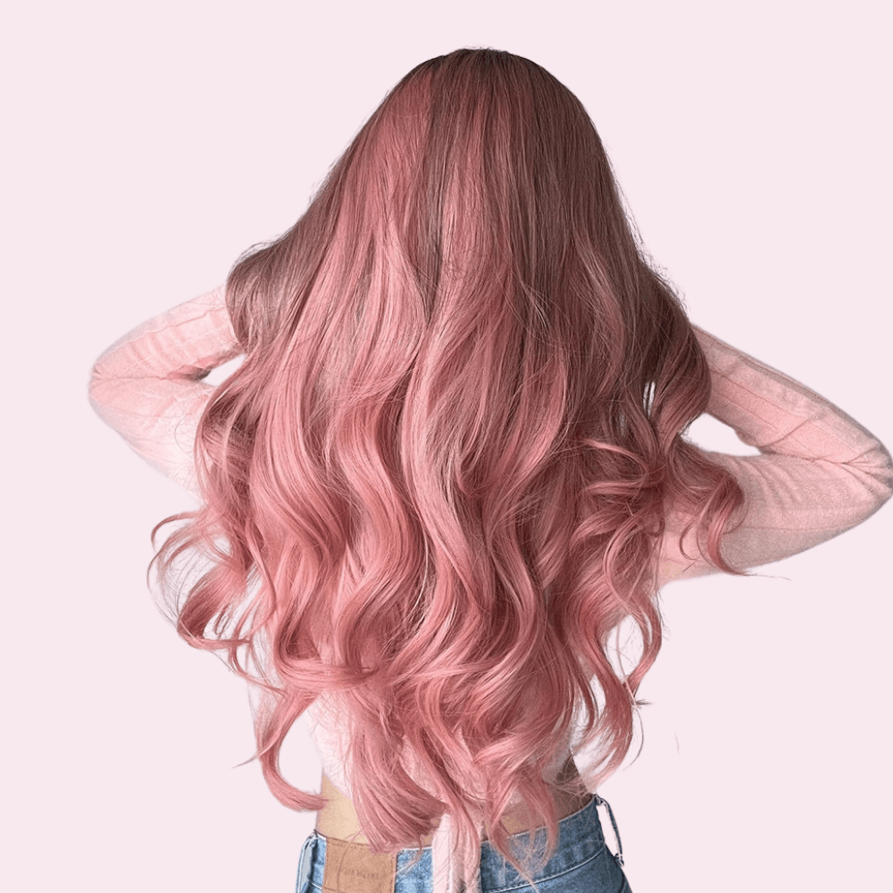 Giselle | Long Pink Wig with Ombre