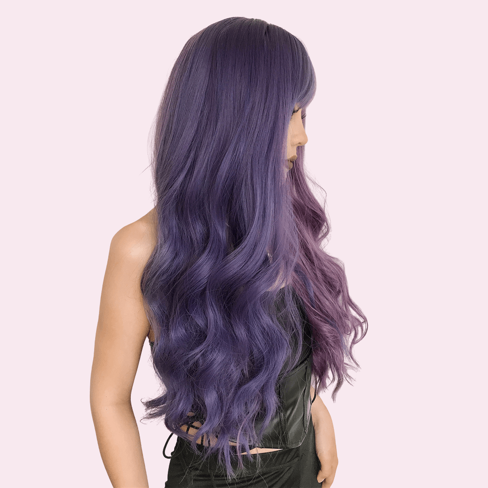 Trixie | Long Two Toned Purple Wig with Bangs